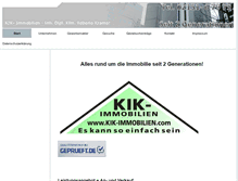 Tablet Screenshot of kik-immobilien.com